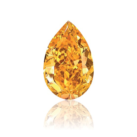 Natural fancy orange diamond
